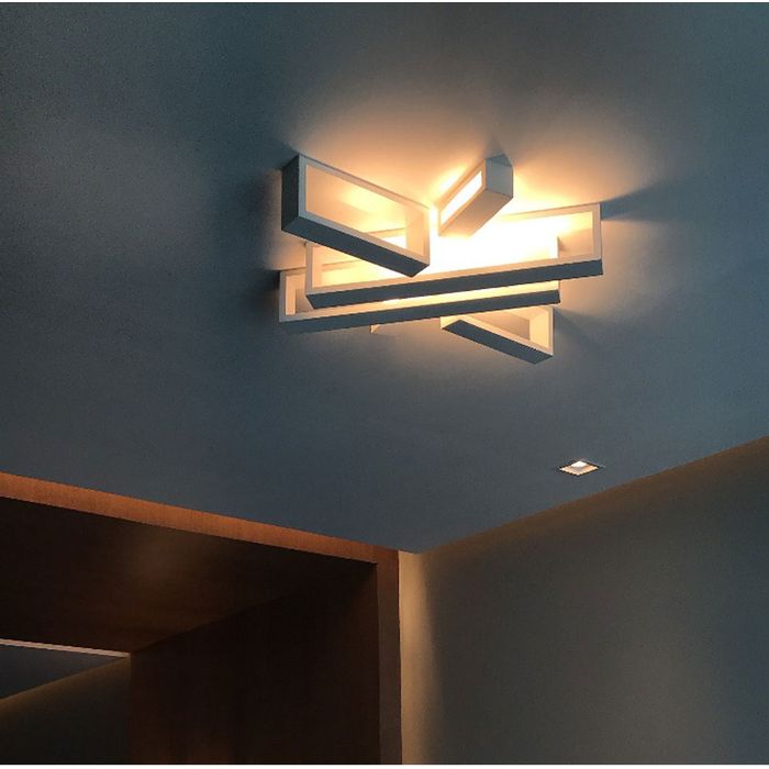 Arandela Puch Branca LED Efeito Decorativa Parede Teto 5W 25cm 5745/25-BT/CB-M ST163