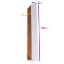 Arandela Puch Branca Led Efeito Decorativa Parede Teto 10w 50cm 5745/50-BT/CB-M St164-Usina Design-Starlumen