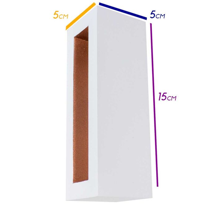 Arandela Puch Branca Led Efeito Decorativa Parede Teto 5w 15cm 5745/15 BT/CB-M St154