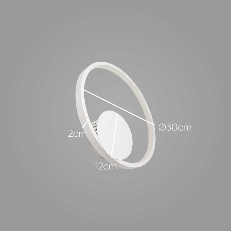 Arandela Quebec Branco LED Integrado 15W 3000K Quality QAR1436BR ST1894