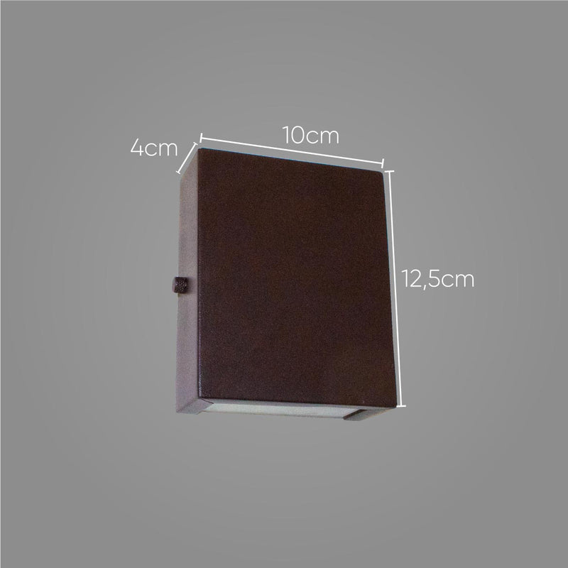 Arandela Slim 2 Focos Parede Muro Interna Externa St1597-Starlumen-