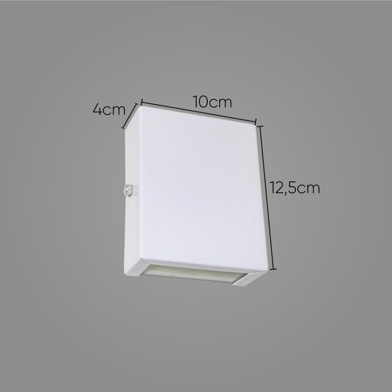 Arandela Slim 2 Focos Parede Muro Interna Externa St1597-Starlumen-