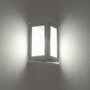 Arandela Triangular Externa Parede Muro Alumínio Vidro St532-Starlumen-