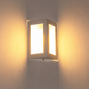 Arandela Triangular Externa Parede Muro Alumínio Vidro St532-Starlumen-