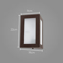 Arandela Triangular Externa Parede Muro Alumínio Vidro St532-Starlumen-