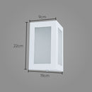 Arandela Triangular Externa Parede Muro Alumínio Vidro St532-Starlumen-