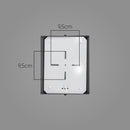 Arandela Triangular Externa Parede Muro Alumínio Vidro St532-Starlumen-