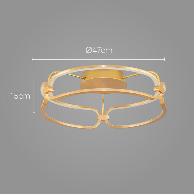 Plafon Lumina French Gold 47cm LED 35W BB016SG Bella ST2127
