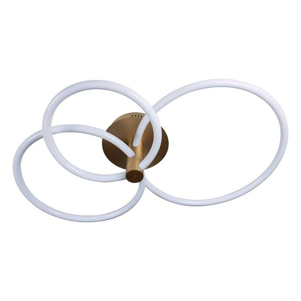 Plafon Circolo French Gold e Branco 54W 3000k BB020 Bella ST2354