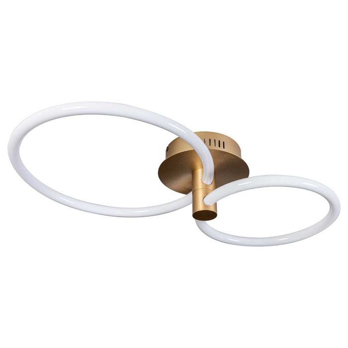 Plafon Circolo French Gold e Branco 32W 3000k BB021 Bella ST2351