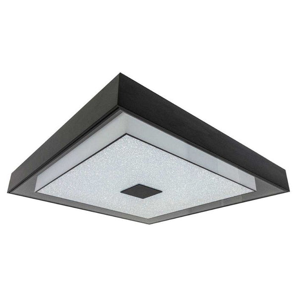 Plafon Zeus Preto LED 26W 53cm Efeito Estrelado C/ Cristais BK-30959-26W ST1749