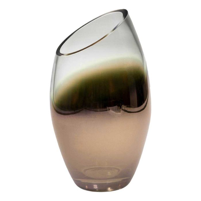 Vaso De Vidro Transparente C/ Degradê Cobre BN0014 St1677