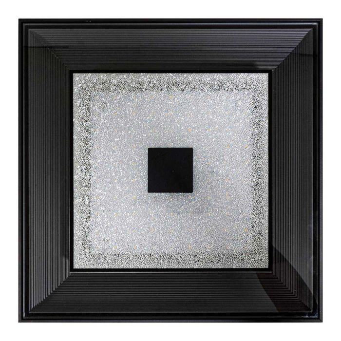 Plafon Zeus Preto LED 12W 34cm Efeito Estrelado BPS-30959-12W ST1737