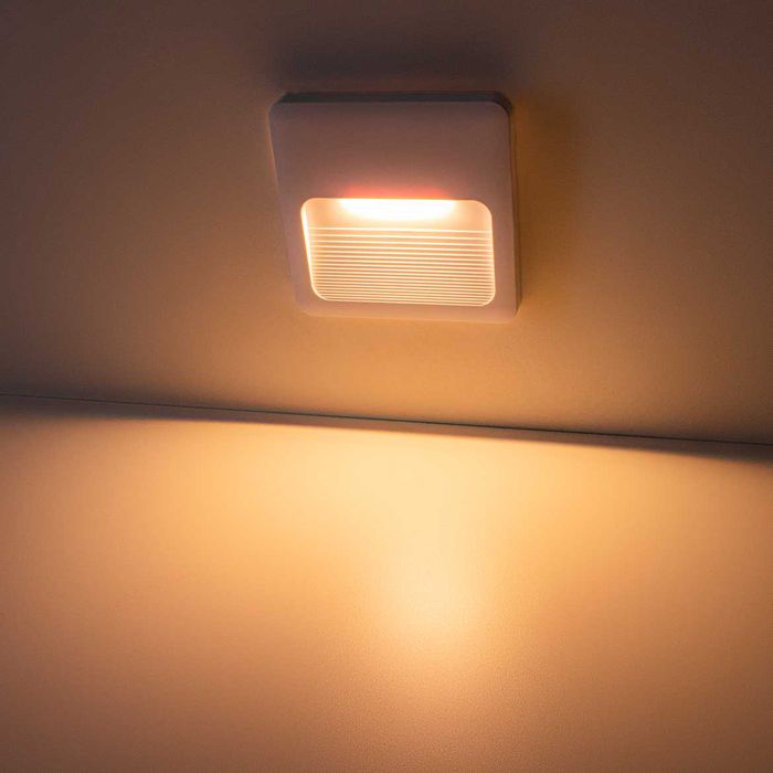 Balizador LED 2W Elegance Sobrepor IP65 4x2 ou 4x4 Branco Quente ST2294