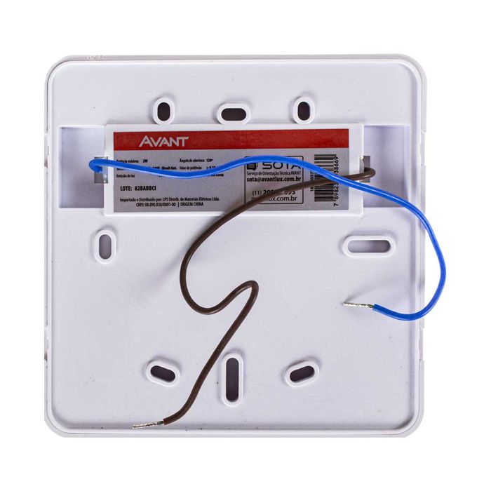 Balizador LED 2W Elegance Sobrepor IP65 4x2 ou 4x4 Branco Frio ST2294