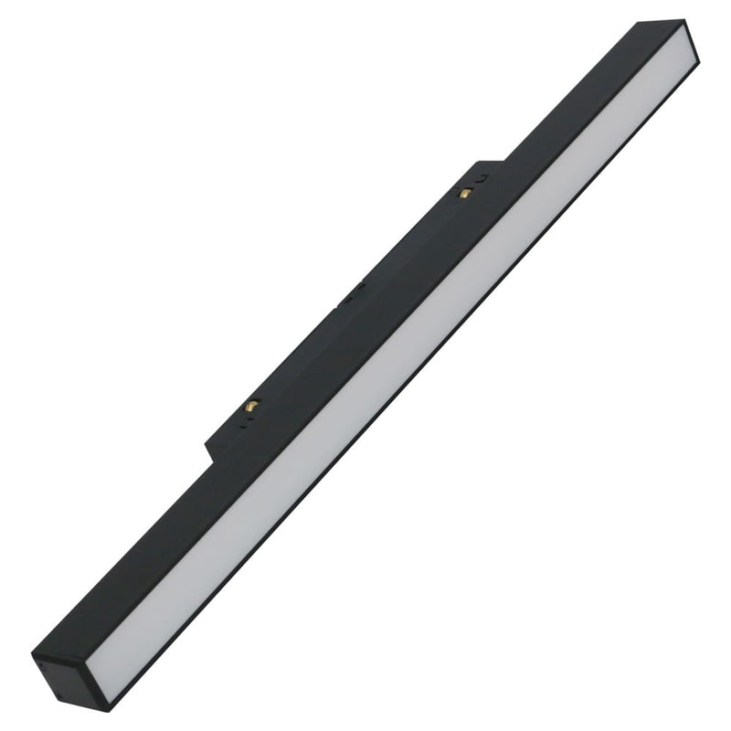 Sistema Linear Perfil De Luz Difusa System Preto (C)30.2Cm (L)2.2Cm (A)4.4Cm 1Xled10W 2700K 300Lm - BY003N10 - Bella Iluminação