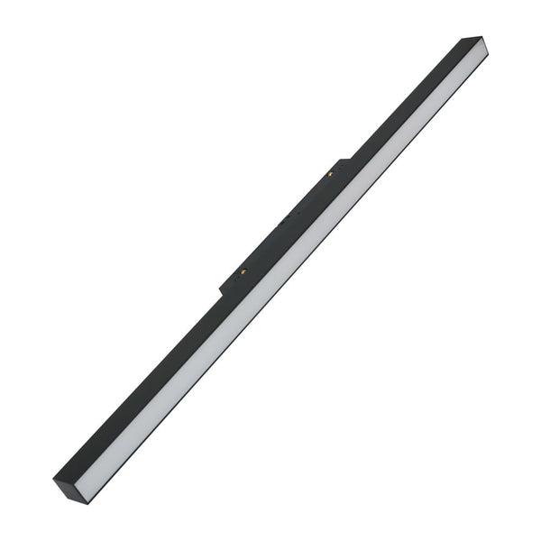 Sistema Linear Perfil De Luz Difusa System Preto (C)59.8Cm (L)2.2Cm (A)4.4Cm 1Xled18W 4000K 330Lm - BY003N18 - Bella Iluminação