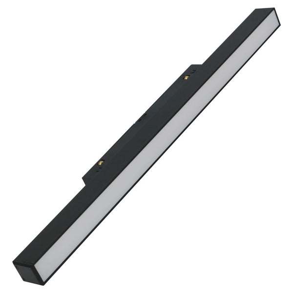 Sistema Linear Perfil De Luz Difusa System Preto (C)30.2Cm (L)2.2Cm (A)4.4Cm 1Xled10W 4000K 600Lm - BY003Q10 - Bella Iluminação