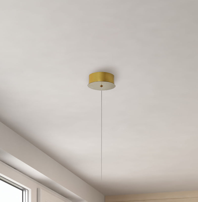Acessorio Canopla Dourado (d)12cm (a)3cm - CNOC001 - Bella Iluminação