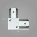 Conector Emenda em L para trilho eletrificado Branca QCN-907-BR ST496-Starlumen-