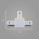 Conector Emenda em T para trilho eletrificado Branca QCN908-BR ST496-Starlumen-