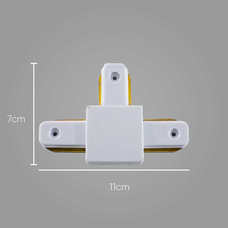 Conector Emenda em T para trilho eletrificado Branca QCN908-BR ST496-Starlumen-