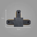 Conector Emenda em T para trilho eletrificado Preta QCN908-PT ST496-Starlumen-