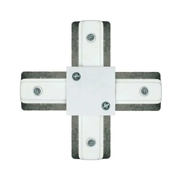 Conector Emenda em X para trilho eletrificado Branca QCN909-BR ST496-Starlumen-