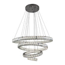 Lustre Anel Cristal LED 77W Pé Direito Duplo DCD00723 ST2106