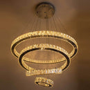 Lustre Anel Cristal LED 77W Pé Direito Duplo DCD00723 ST2106