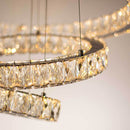 Lustre Anel Cristal LED 77W Pé Direito Duplo DCD00723 ST2106