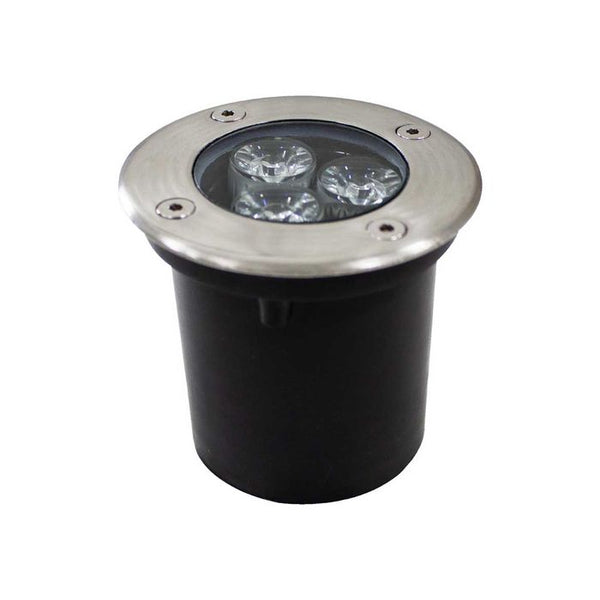 Balizador Inox Led Embuti Solo Piso Luz Verde Refletor DJ-3WVE St659