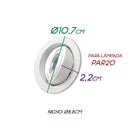 Spot Embutir Redondo Orientável para Par20 Bella DL064 ST2476