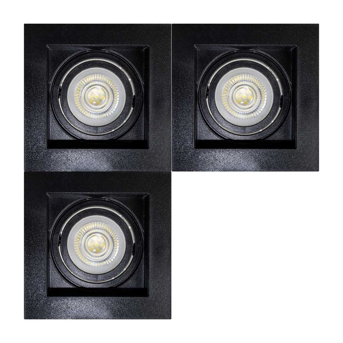 Spot Embutir Conecta ABS Preto para MR16 DL146DICB Bella ST2348