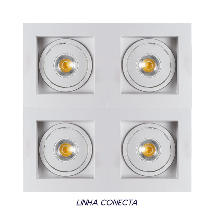 Spot Embutir Conecta ABS para MR11 Branco DL146MD Bella ST2365