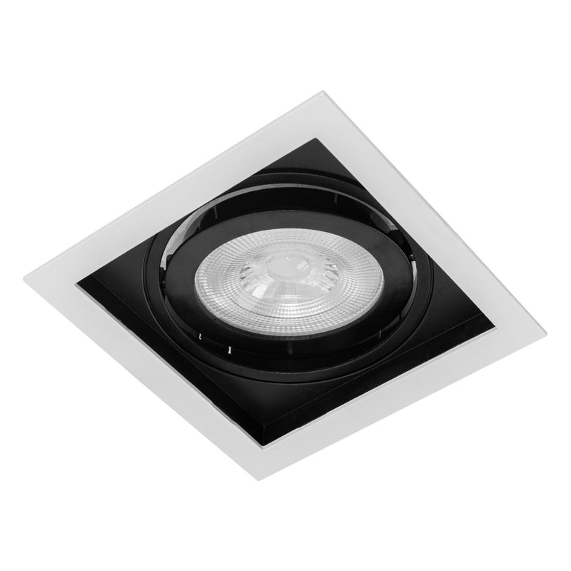 Spot Embutir Conecta ABS para E27 Branco e Preto DL146PAR30 Bella ST2340