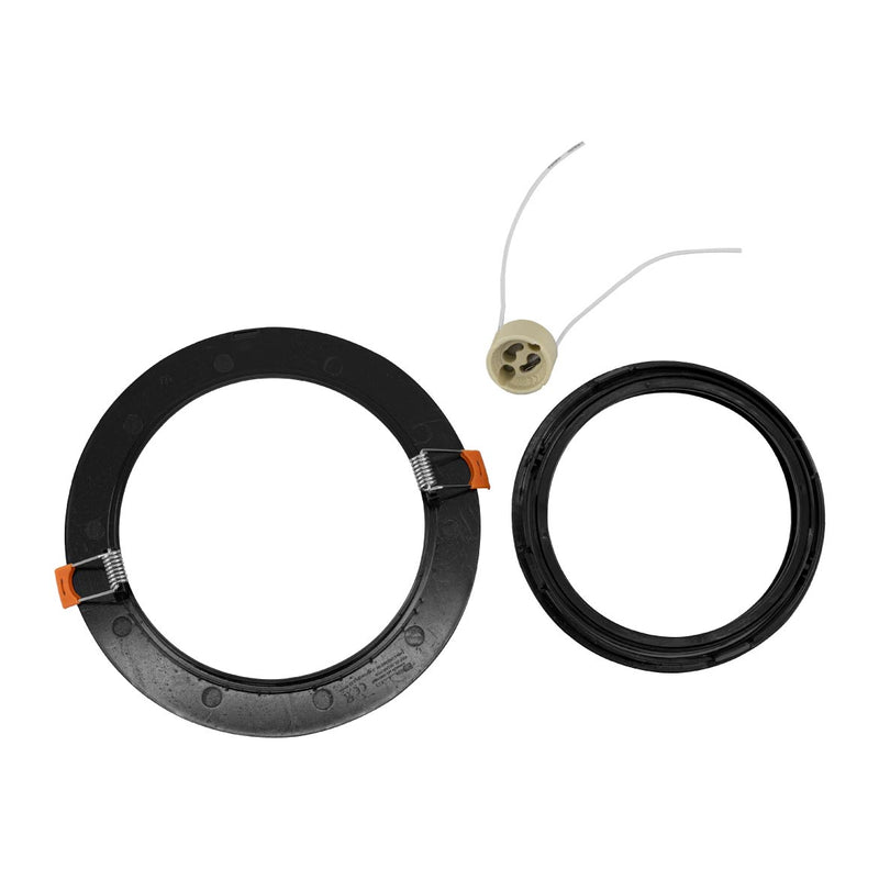 Spot Redondo Embutir Conecta ABS preto p/AR111 DL152AR111W Bella ST2752