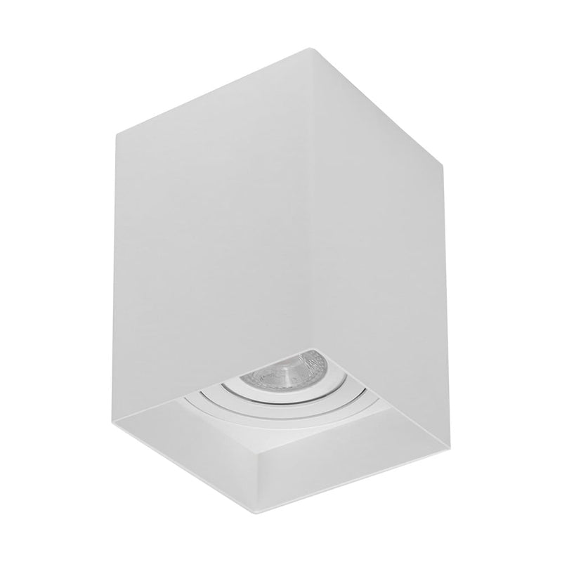 Spot De Sobrepor Quad Branco (C)11Cm (L)11Cm (A)15Cm  1Xe27 Par20 - DL164W - Bella Iluminação