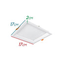 Painel LED Embutir Recuado 18W Low Frame Bella DLD018Q DLD018N ST2171