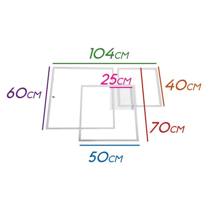 Plafon Canvas Branco Moderno Led Integrado 116w Aluminio 38032 St1632