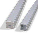 Perfil Sobrepor Alumínio Escovado P/ Fita LED 1000x17mm DS2244 St1095