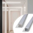 Perfil Sobrepor Alumínio Escovado P/ Fita LED 1000x17mm DS2244 St1095