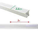 Perfil Embutir Alumínio Branco 1000x36mm P/ Fita LED DS2245 ST1096