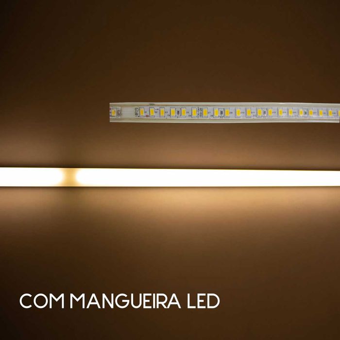 Perfil Sobrepor Alumínio Escovado p/ Fita LED 1000x20mm DS2246 ST1098