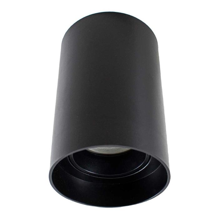 Spot Sobrepor Preto Redondo P/ Lâmpada Dicroica Gu10 Mr16 DS2442 St2104