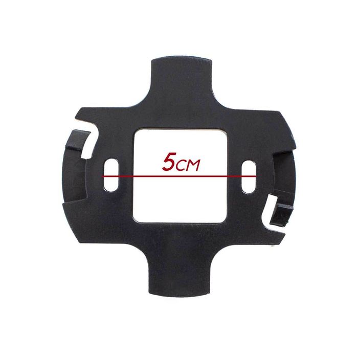 Spot Sobrepor Preto Redondo P/ Lâmpada Dicroica Gu10 Mr16 DS2442 St2104