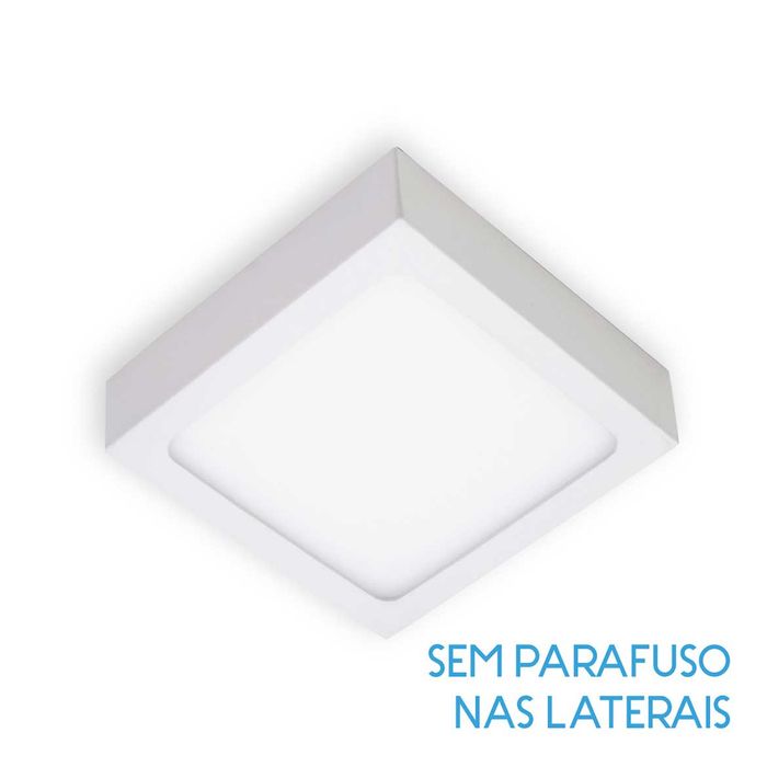 Painel Plafon Led 8w Luminária Sobrepor 9x9cm St1044
