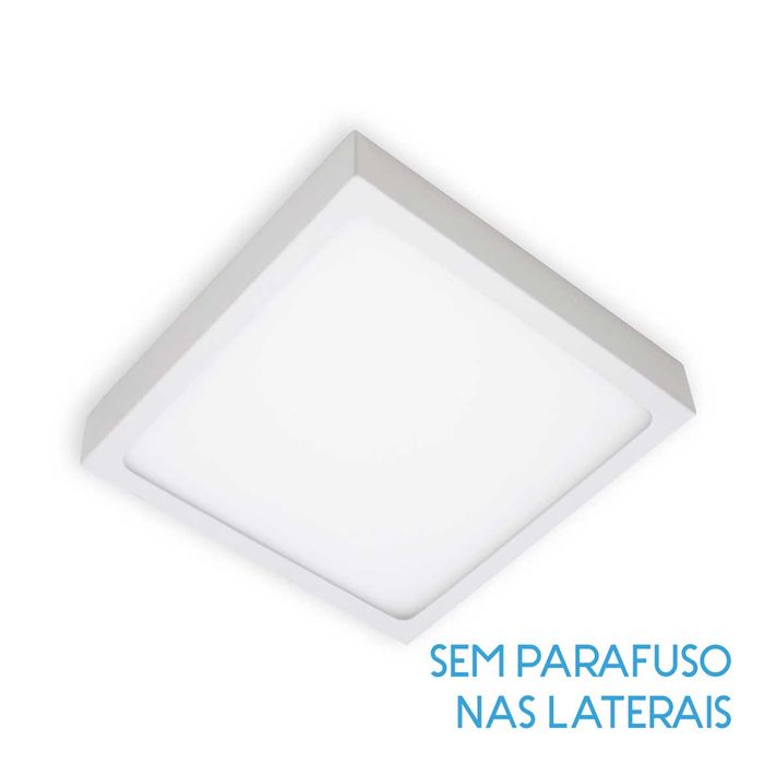 Painel Plafon LED 15W Luminária Sobrepor 14x14cm ST1043