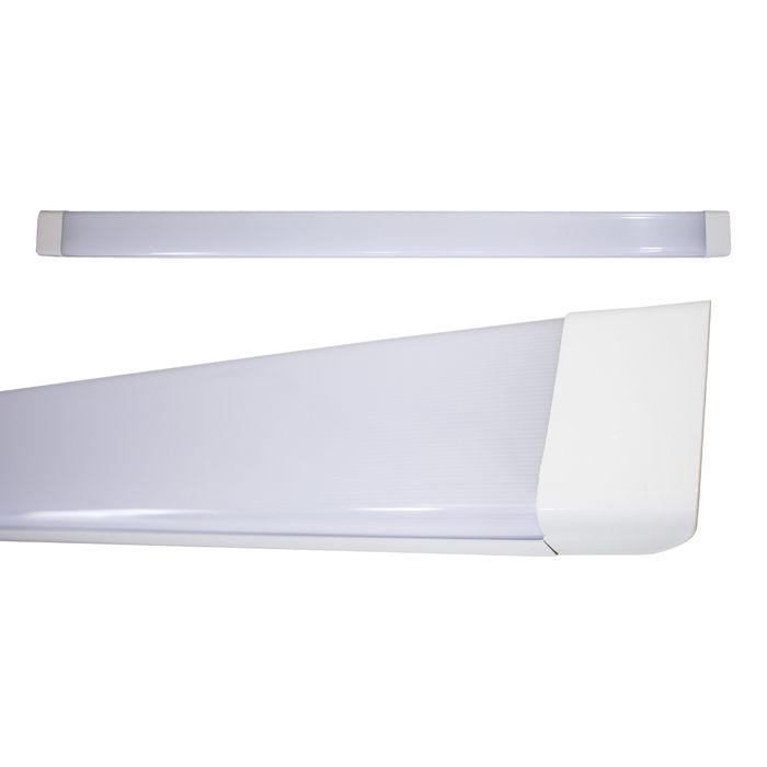 Luminária Calha Hermética Tubular Branca LED 54W 6000K DS9610 St1032