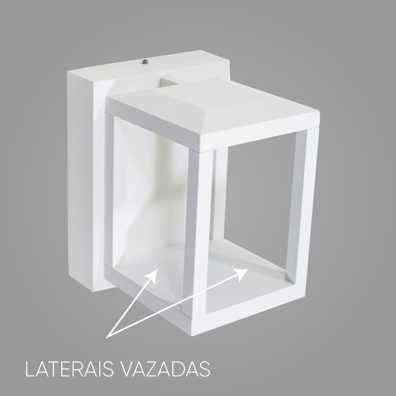 Arandela Led Lanterna Retrô 7w 3000k Branca DS9826 St1023